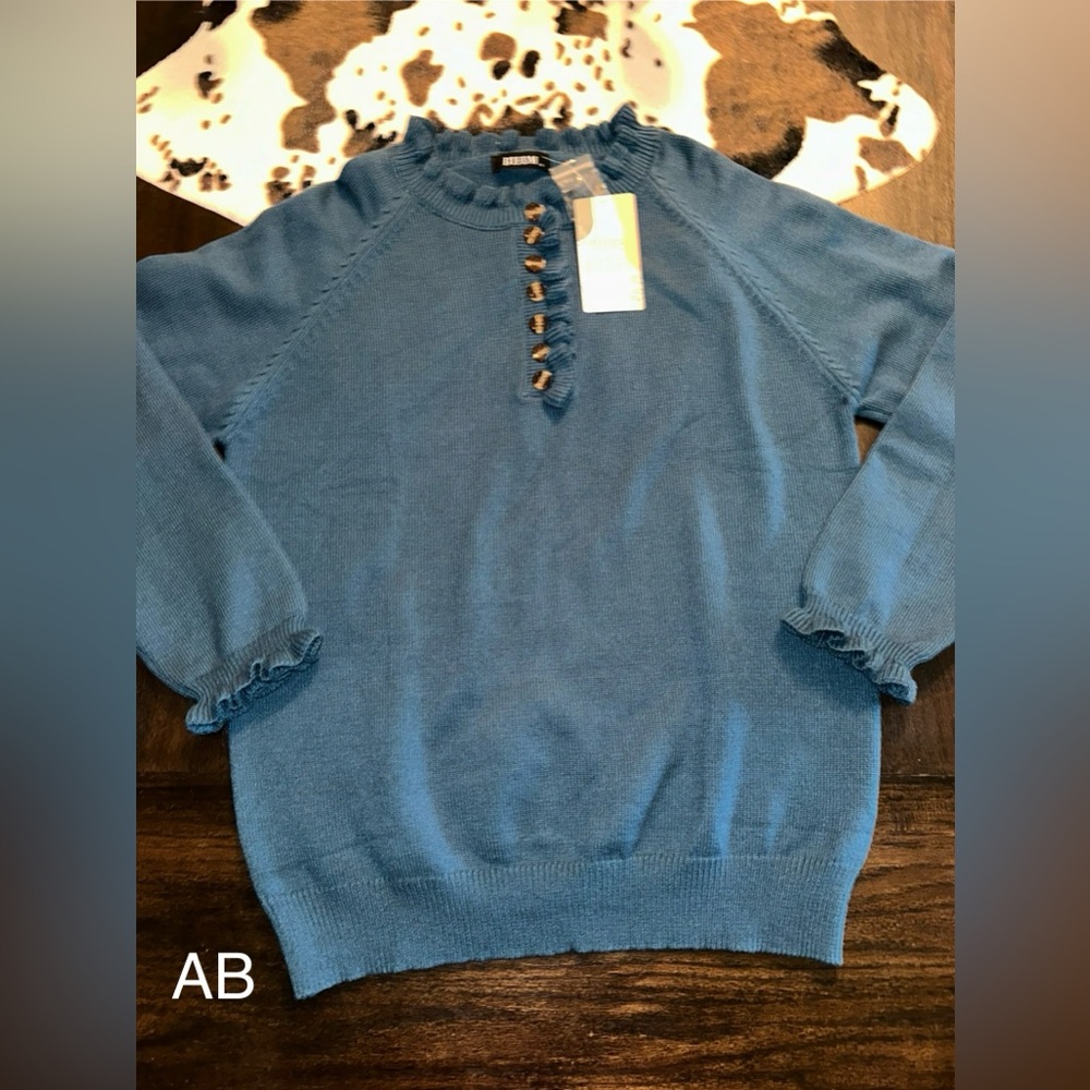 BTFBM Teal Sweater Sz M. NWT